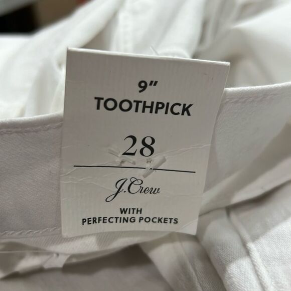J. Crew 9" mid-rise toothpick jean in white size 28 NWT - flawed - Picture 7 of 16